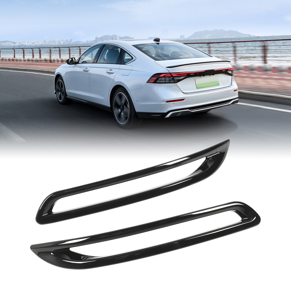 Accord 2023 Rear Fog Lamp Frame Trim Bumper Molding Set Black/Light 6901351513420