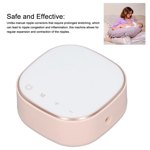 Electric Nipple Corrector: 9-Level Suction Power Rechargeable Pink 2