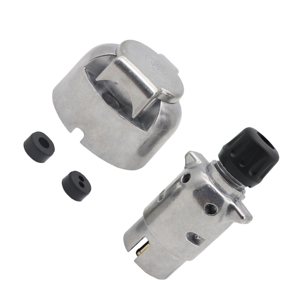 2Pcs 7 Pin Male Female Round Trailer Plug Plug Socket Set Plug Socket-image-OPC-PKNXD87-NEW