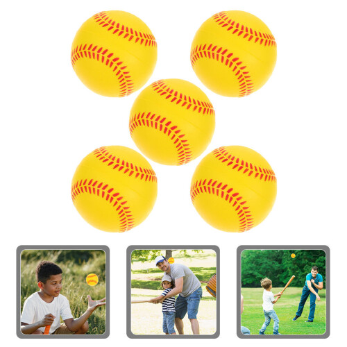 5 oefenbaseballen pu- , trainingssoftballen 2
