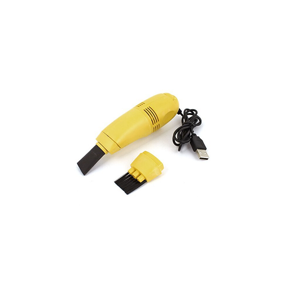 Mini Usb Computer Laptop Keyboard Vacuum Cleaner Dust Collector Usb Powered Compact Keyboard Cleaner For Laptops Yellow 9354506862138