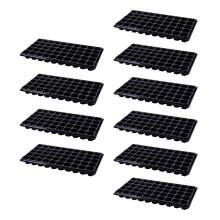 10Stk Anzuchttray Kunststoff Mit 50 Für Gemüse &