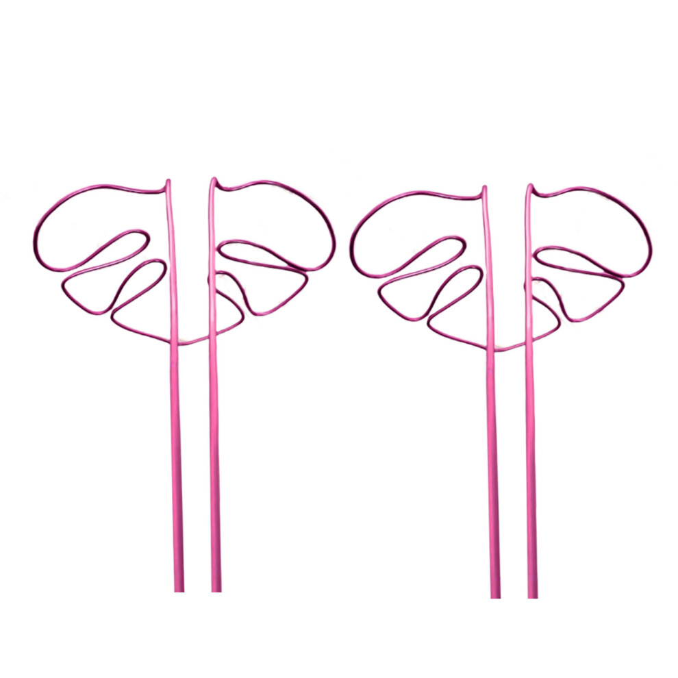 (Pink) 2pcs/set Bendable Aluminum Alloy Garden Decorative Columns Prevent-image-OPC-PKNXMD8-NEW