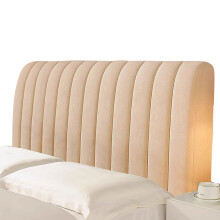 (Khaki, 150CM) Good For Soft And Comfortable Touch Headboard Cover Elastic And High