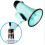 Megaphones Portable Referee Handheld Megaphone With Adjustable Volume Control, Foldable Handle, Bullhorn Speaker, Blue 4
