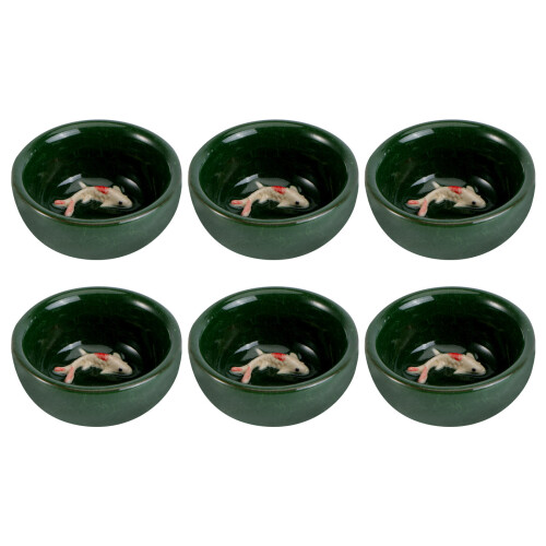 1 Set 6 Pcs Porcelain Cup Fish Cup Ceramics 1