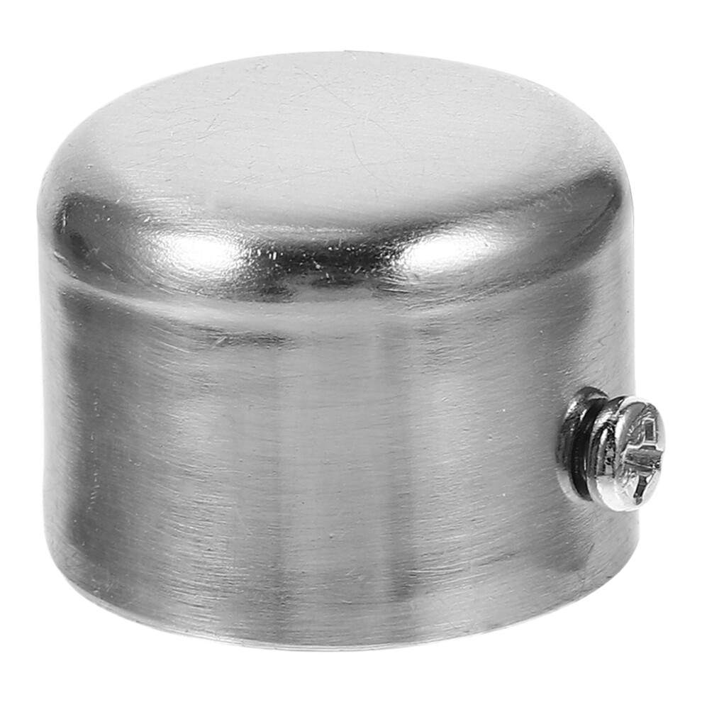 Silver Metal Curtain Rod End Caps Finials For Drapery Poles-image-OPC-PKNXYKQ-NEW