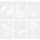 6 Pcs Paint Handwritten Newspaper Hollow Template 1