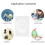6 Pcs Paint Handwritten Newspaper Hollow Template 6