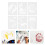 6 Pcs Paint Handwritten Newspaper Hollow Template 9