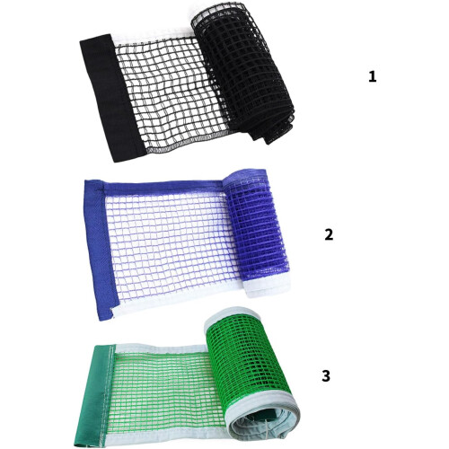 Table Tennis Net Quick Assembly Foldable Portable Durable Universal Net Blue Four Pack For Various Tables 2