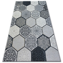 Carpet LISBOA 27212/356 Hexagon Honeycomb Grey 80x150 cm