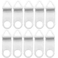 Mlins 10 Pcs Round Wall Clock Vintage Decor Office Silver