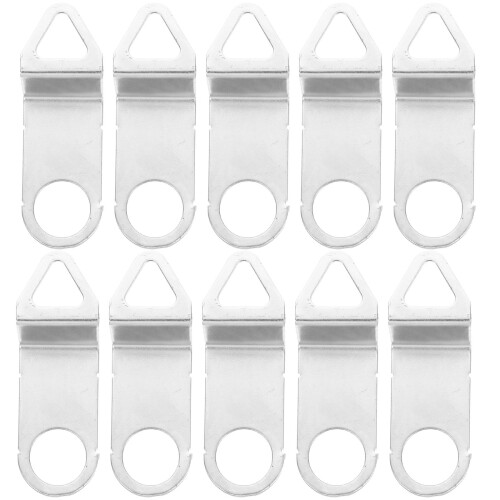 Mlins 10 Pcs Round Wall Clock Vintage Decor Office Silver