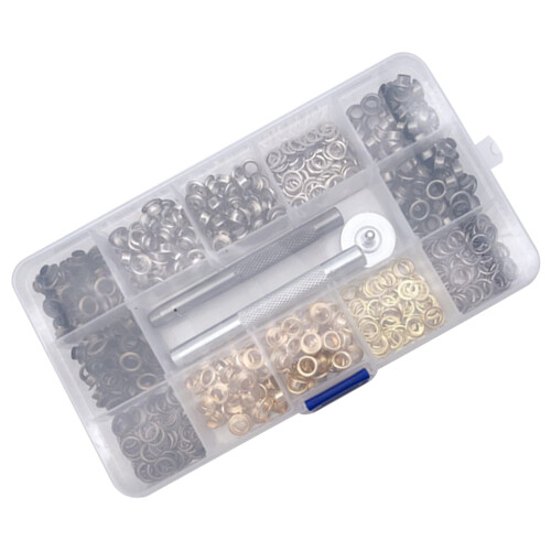 400 Pcs Grommet Tool Grommets Eyelets Kit Button Clothing Fasteners 1