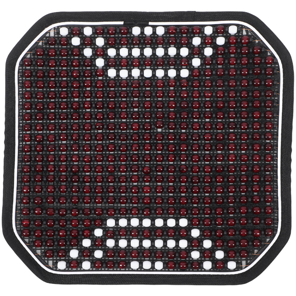 Vehicle Seat Cover With Cooling Design Wood 1Set Dark/Red 3253270238384