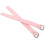1Paire Sangle De Panier Vélo En Cuir Rose Ajustable Pratique 1