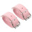 1Paire Sangle De Panier Vélo En Cuir Rose Ajustable Pratique 7