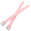 1Paire Sangle De Panier Vélo En Cuir Rose Ajustable Pratique 6