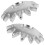 Small Gear Accessory Jack Gear Silver Iron 2pcs 9