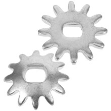 Small Gear Accessory Jack Gear Silver Iron 2pcs