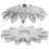 Small Gear Accessory Jack Gear Silver Iron 2pcs 2