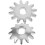 Small Gear Accessory Jack Gear Silver Iron 2pcs 5