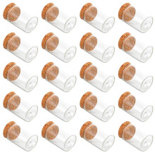 20Pcs Scientific Test Tubes With Cork For Pollen Storage