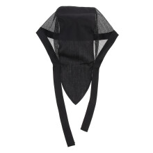 Chapeau Cuisine Turban Chef En Coton Noir Respirant