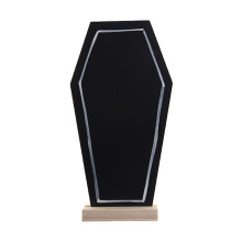 Mini Tableau Noir Pied En Bois Pour Usage Décoratif