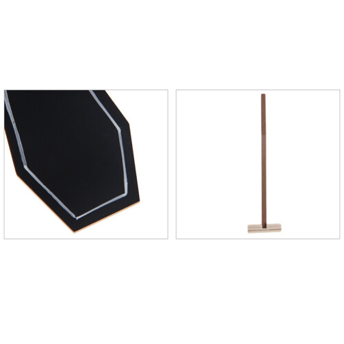 Mini Tableau Noir Pied En Bois Pour Usage Décoratif 2