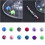12pcs Multicolor Flute Glass Markers For Party 9