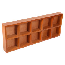 wooden storage box with 10 compartments for home living room bedroom