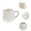 Ceramic Creamer Dispenser Multi Function Milk Pitcher With Spoon 8
