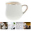 Ceramic Creamer Dispenser Multi Function Milk Pitcher With Spoon 4