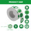 Raindrops Irish Stickers Stickers 500pcs 2