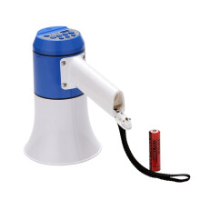 Megaphone Handheld Voice Amplifier, Portable Bullhorn, Air Horn Style, Microphone Compatible