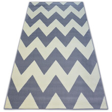 Carpet BCF BASE ZICK 3963 ZIGZAG grey 140x190 cm