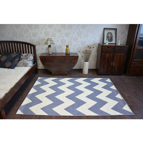 Carpet BCF BASE ZICK 3963 ZIGZAG grey 140x190 cm 1