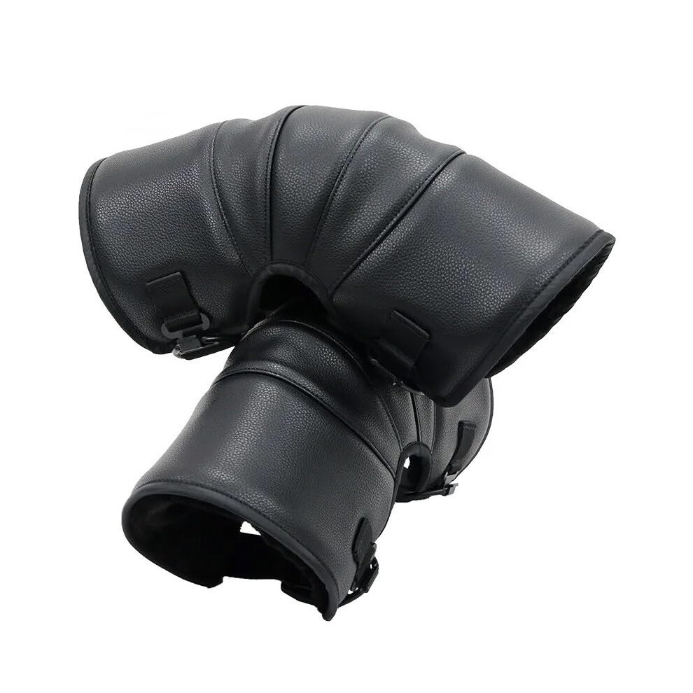 Multi Functional Motorcycle Warm Leg Protection Cover Windproof Knee Protection Plush Cycling And Skiing 1 Set Black 9084446038842