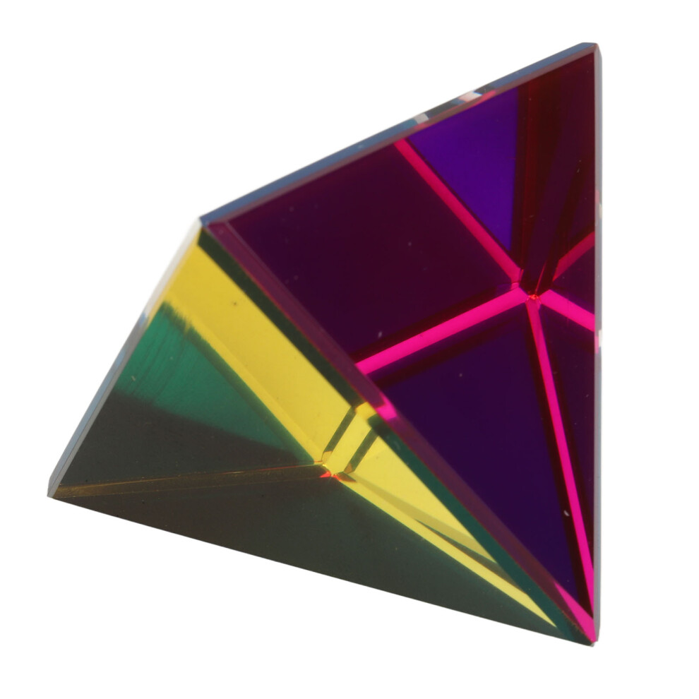 Iridescent Prism Glass Cube Suncatcher Rainbow Decor 50Mm 7611351528834