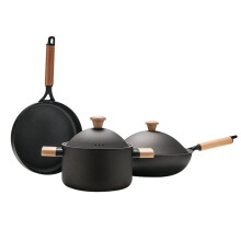 Non Stick Cooking Pot Set Cast Iron Induction Cooker Cooking Pots Set Kitchen Utensilios Induction Compatible Cookware