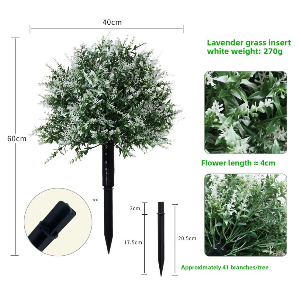 (White Lavender) Cypress Simulated Poplar Eucalyptus Lavender Violet With Plug Bonsai Pointed-image-OPC-PKNZMCP-NEW