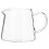 Transparent Glass Milk Pitcher For Coffee Cup Home Use 1set 1