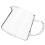 Transparent Glass Milk Pitcher For Coffee Cup Home Use 1set 10