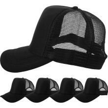 5Pz Sportivi Mesh Baseball Neri Leggeri Per Uso