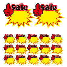 50 pcs blank market price signs for retail shop advertising tags