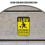 Traffic Warning Sign Assorted Color Metal 1 Set 8