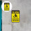 Traffic Warning Sign Assorted Color Metal 1 Set 11