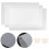 Cat Litter Box Pee Shields Splashing Pvc 3set White 9